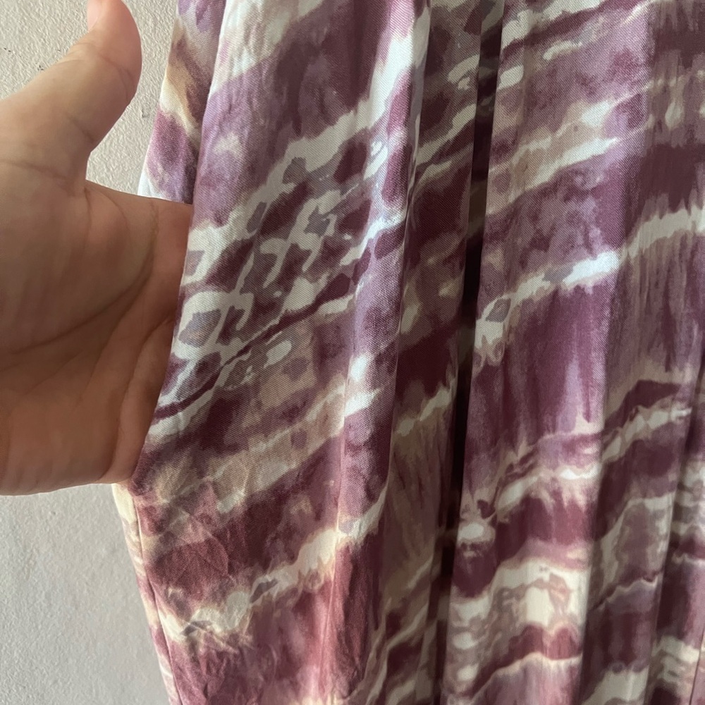 Lulus Yours Tule Mauve Tie-Dye Maxi Dress Size S/M - Picture 2 of 6